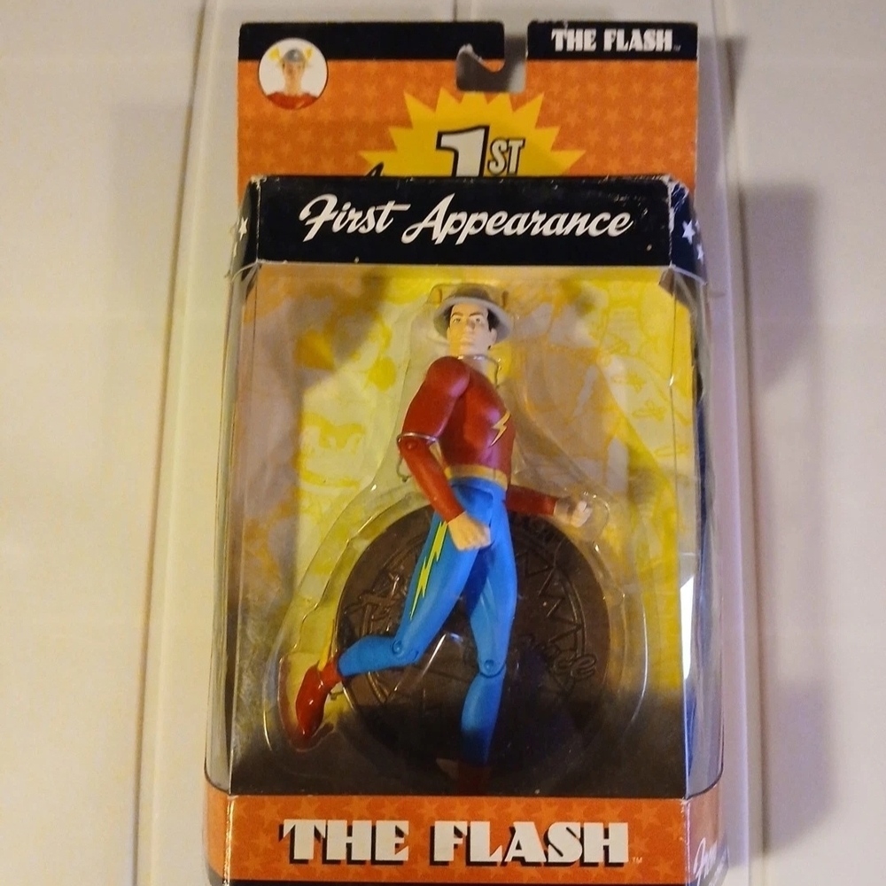 DC Comics The Flash Action Figure - Red, Blue, Yellow 1st Appearance First